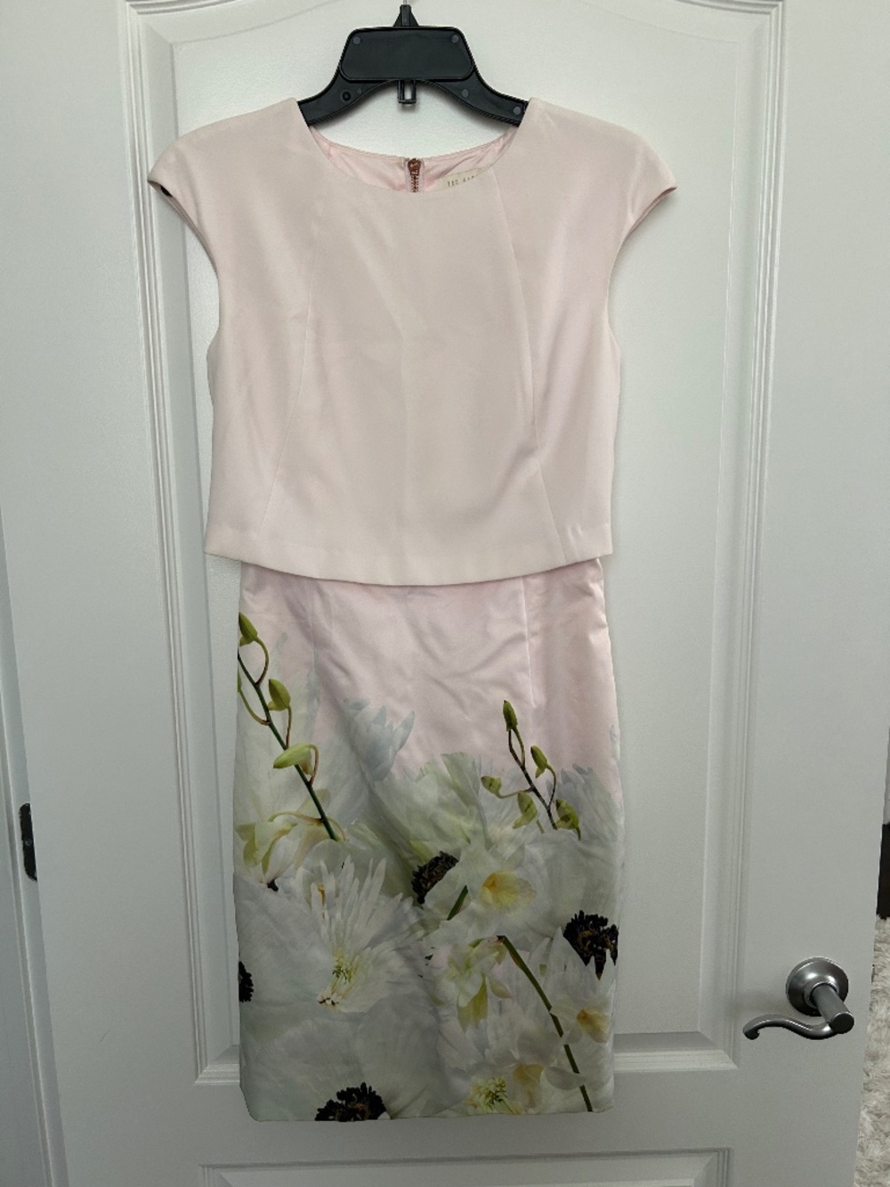 Ted Baker Pearly Petals Popover Bodice Sheath Dress, Ted size 2 (US 6)